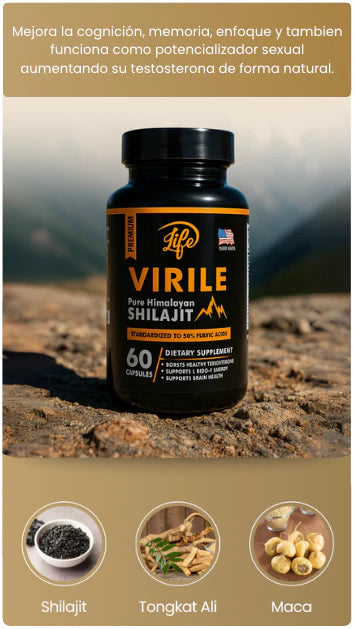 Shilajit puro del Himalaya - Compra 30 cápsulas y recibe 60 💊🎁 ¡Aprovecha esta súper promoción!