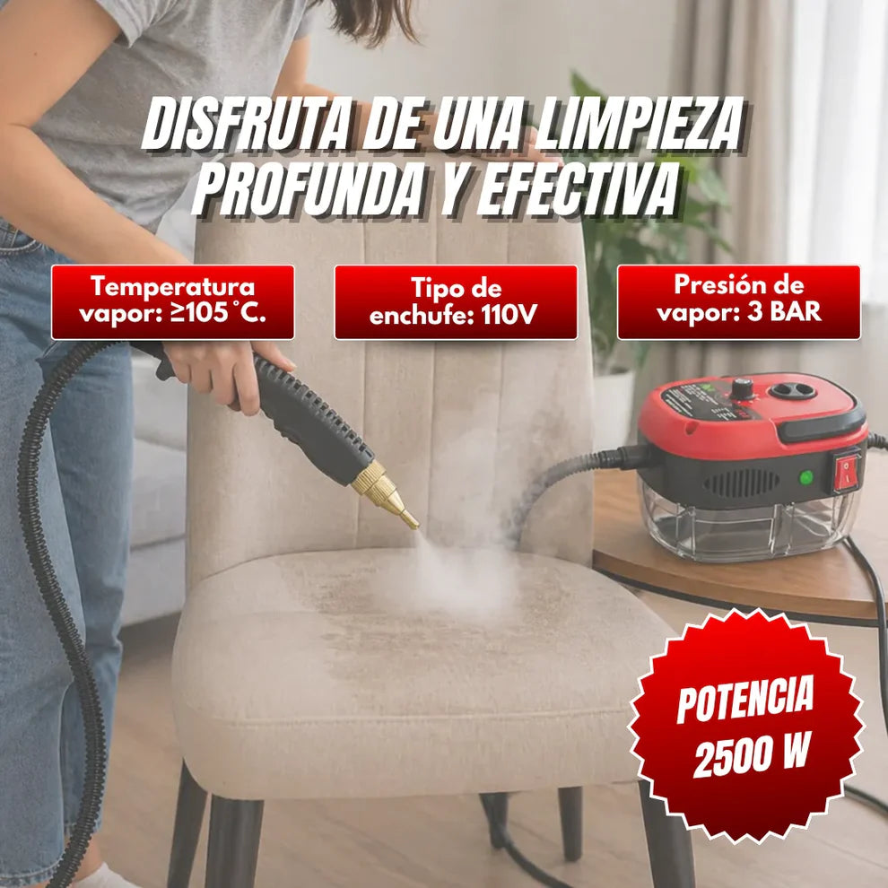 SteamMax™ Limpiador a Vapor + 8 Accesorios REGALO SOLO HOY
